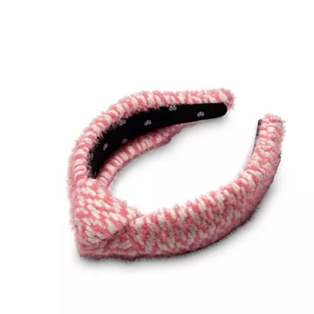 Lele Sadoughi pink Knit Knot Headband